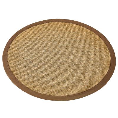 China Manufacturer Natural Sisal Area Rugs 3-4m Rug Non Slip With Cotton Grab Edge for sale