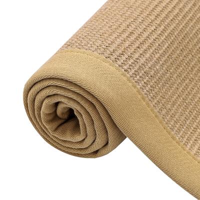 China Eco-friendly Rectangle Shape Jute Rug Jute Blanket, Sisal Rug For Living Room And Hotel for sale