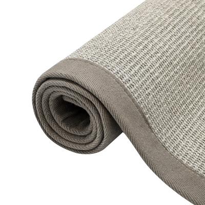 China Eco-friendly Gray Color Sisal Carpet Sisal Blanket Jute Plant Plankton Rug For Living Room And Bedroom for sale