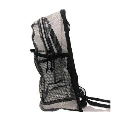 China Fashion Waterproof Travel Transparent PVC Backpack Clear Beach Bags School Students Book Package Bag For Women Men for sale