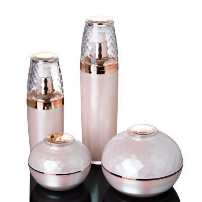 China New Design Good Quality Cosmetic Glass Jars Frosted Black White Glass Jars Bottles for sale