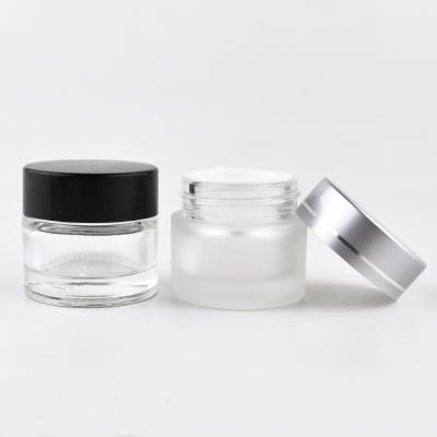 China Factory supply cosmetic hot sale cosmetic jars 15ml glass jar cream jar 100ml for sale