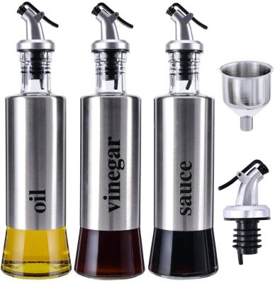 China Food Factory Supply Glass Oil Bottle Olive Oil Vinegar Bottle Wholesale Distributor for sale