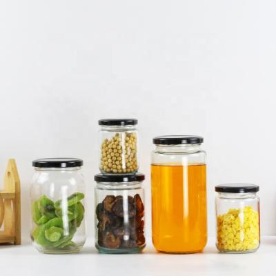 China China Wholesale Supplier Folding Glass Pickle Jar Pickles Jars Wholesale Honey Para mermeladas frascos de vidrio for sale