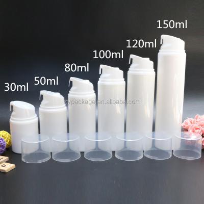 China High quality 30ml 50ml 80ml 100ml 120ml 150ml pp personal care pump airless pump lotion bottle plastic bottle for personal skin care for sale