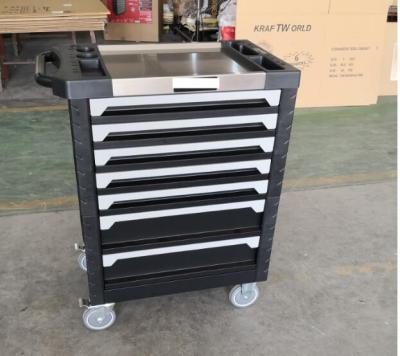 China Portable Durable 7 Drawer Roll Wrapping Paper Grinding Wheel Tool Cabinet Tool Trolley Set Auto Repair Equipment for sale