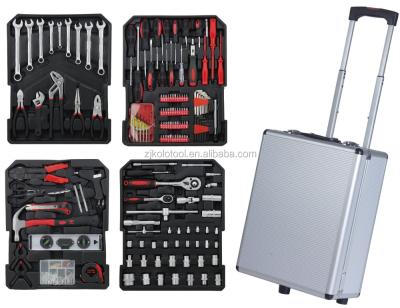 China Aluminum Household Tool Kit 186 Pcs Cash Box Tool Kit 186pcs Kraft Paper Tool Kit Swiss Kraft Tool Kit for sale