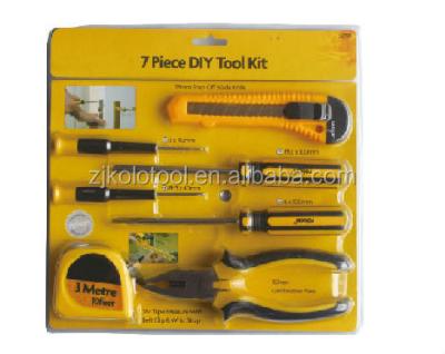 China 7pcs household tool kit used kinds of tool kit combinations, tool kits machine for sale