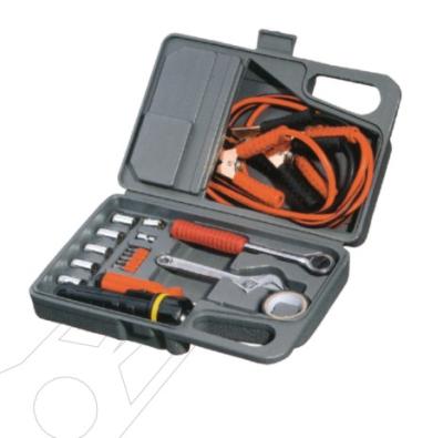 China Auto Repair 18 Pcs Hot Selling Portable Car Emergency Tool Kit With Battery Cable for sale