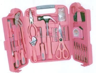 China 45pcs household tool kit pink lady tool kit, china tool kit wholesale DIY tools (tool set, tool kits) for sale