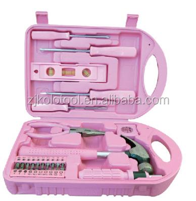 China Lady Garden Tool Set 29pcs Household Tool Kit Purple Tool Kit, Ladies Pink Tool Box for sale