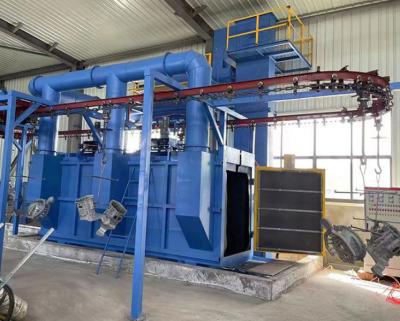 China Q48 Series Automatic Hanger Pass-Through Shot Blasting Surface Cleaning Machine For Surface Treatment for sale