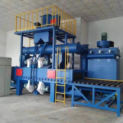 China Surface Cleaning Type Shot Blasting Machine Roller Steel Plate Derusting And Peeling Blasting Device for sale