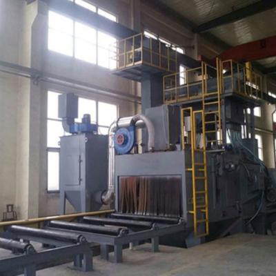 China Full Automatic Steel Structure Shot Blasting Machine Roller Pass Shot Blasting Surface Cleaning Machine for sale