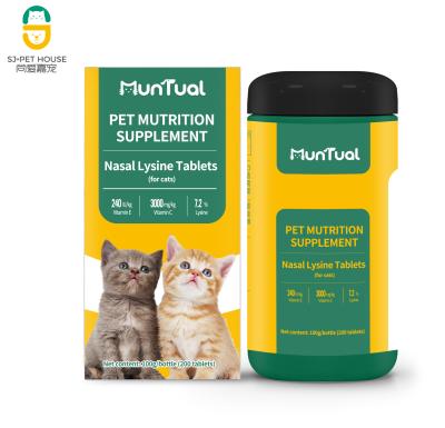 China Sustainable Naturals Promote Cats Sniff Healthy Lysine Nasal Tablets for sale