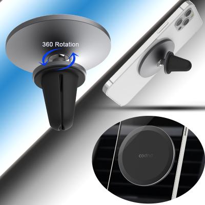 China Hot Selling Adjustable Product Smartphone Car Mount Air Vent Mobile Phone Holder OEM Magnetic Logo for sale