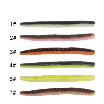 China Pvc New Fresh 10cm 6,5g senko worms fishing lure plastic worm soft lures bass worm bait for sale