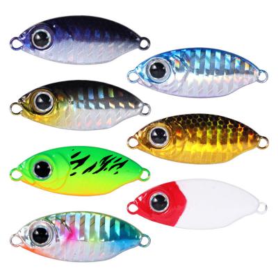 China Lead Colead High Quality  Mini Jigging Metal Fishing Lure With Feather Treble Hook Lead Hard Bait Boat Fishing Sea Fishing for sale