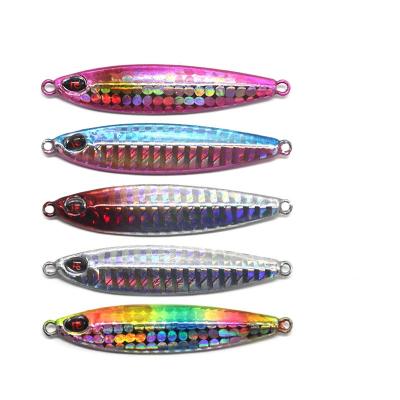 China Lead Colead Wholesale 7g 10g 14g 21g  Metal jig Lures Bait Saltwater vertical fishing metal jigging lure slow jig lead fast sinking for sale