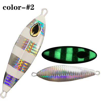 China Lead Colead New Style 40g-250g OEM 3D Eyes Metal Jig Fishing Lure Weights Trolling Hard Bait for sale