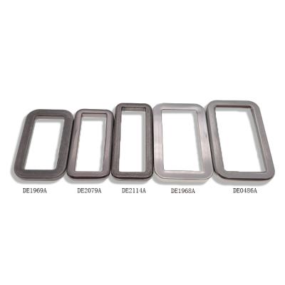 China Eco-friendly Wholesale Custom Metal Flat Square Rectangle Buckle For Bag Accessories for sale