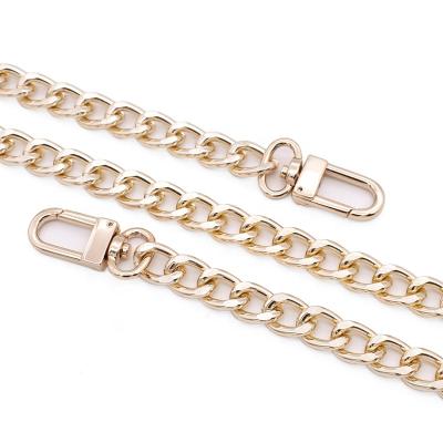 China Aluminum Material Bag 11mm Gold Bag Light Chain With Snap Swivel Dog Hook for sale