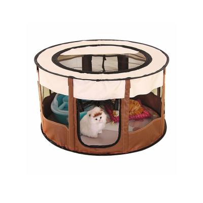 China Outdoor Indoor Fence Stored Pet Cat Dog Houses Travel Pets Folding Portable Tent Playpen for sale