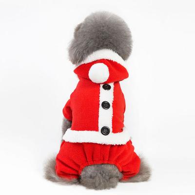 China 2022 Winter New Year's Style Dress Chinese Cute Stocked Christmas Dog Creative Dress Creative Pet Clothing New for sale