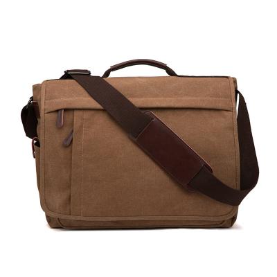 China 2022 Fashion Popular Men's Sling Shoulder Laptop Messenger Travel Canvas Bag Business Briefcase Bag for sale