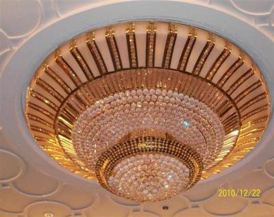 China India best selling luxury fine art deco lighting hotel project gold chandelier for sale