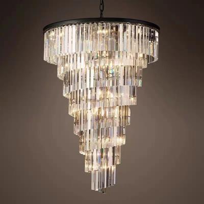 China 2020 Nordic Modern Luxury Hanging Pendant Light LED Lights Home Nordic Modern Crystal Chandelier k9 for sale