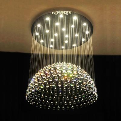 China Luxury Modern Cheap Crystal Ceiling Light Round Crystal Ceiling Lamp for sale