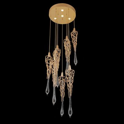 China Modern French Modern Gold Style Chandelier Fancy Pendant Light For Home Decor for sale