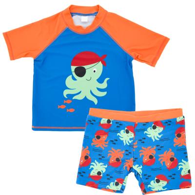 China Breathable Toddler Boys Floating Kids Surfing Suit Kids Cartoon Beach Wear Two Piece Swimwear Kids 2021 Swimwear for sale