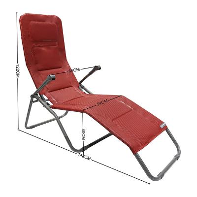 China Traditional Folding Sun Couch Garden Beach Sun Beds Relaxing Beach Chairs for sale