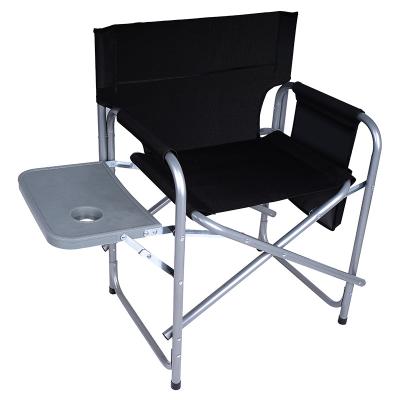 China Contemporary Outdoor Furniture Portable Folding Collapsible Manager Chair With Side Table for sale