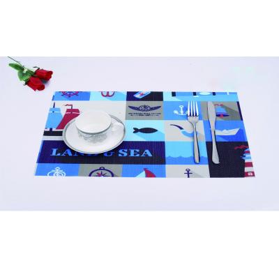 China Viable IN THE RUNNING Teslin Green Color Heat Insulation Place Mat Plastic Washable Table Mats For Table Decoration for sale