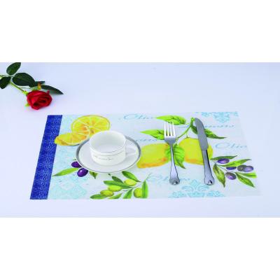 China 2022 PVC Place Mats Hot Sustainable Teslin Woven Dining Table Mats for sale