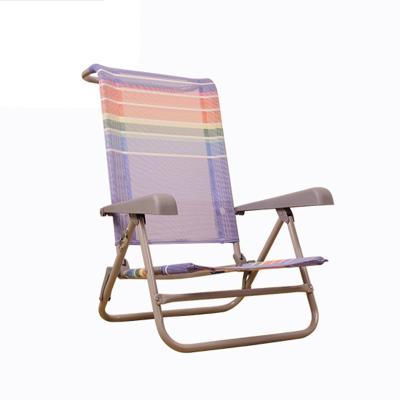 China DS Adjustable Rainbow (Height) Folding Beach Chair Sun Leisure Sofa Outdoor Sofa Chair Foldable for sale