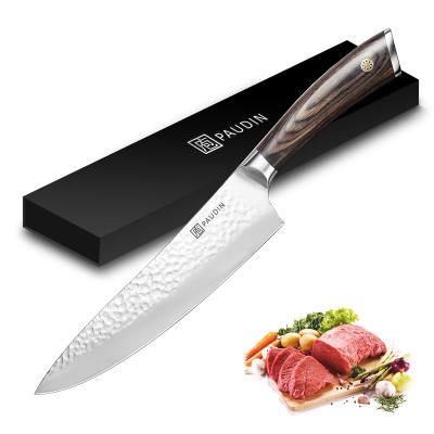 China 8 Inch Stainless Steel Pakkawood Handle Chef Knife German Kitchen Knife for sale