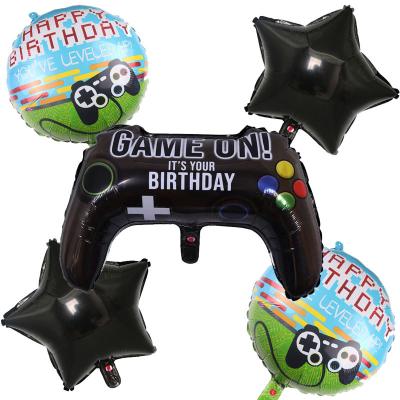 China Party Decoration Video Game Controller Aluminum Foil Balloons Balloons for Boys Birthday Game Party Decoration for sale