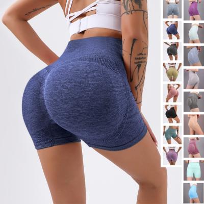 China Anti Wrinkle Women Gaiters Solid Color Gym Sports Butt Lift Gaiters Yoga Pants Plus Size Yoga Shorts Spandex Yoga Shorts for sale