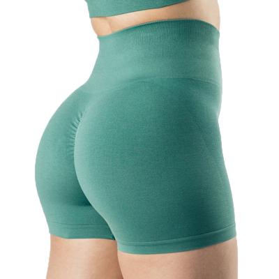 China 2023 New Arrival Fitness Naked Breathable Yoga Pants Womens Leggings High Elastic Hip Butt Push Up Sports Yoga Briefs Booty Shorts for sale