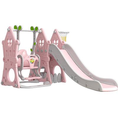 China 0-8 Years Old New Style Multifunctional Baby Kids Toys Plastic Slide and Playground Indoor High Quality Kids Swing for sale