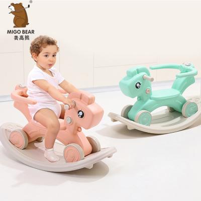 China Ride On Rocking Horse Indoor Playground Toys Kids Toys New Baby Home Funny for sale