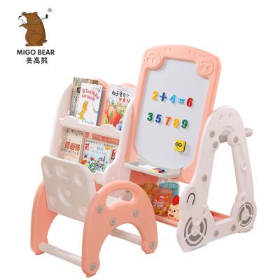 China Large Design Foldable Educational Plastic Collapsible Height Toys Adjustable Magnetic Drawing Board For Kids for sale