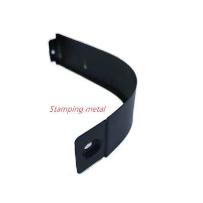 China OEM service stamping for die maker bathroom handle is painted black and white black and white for sale