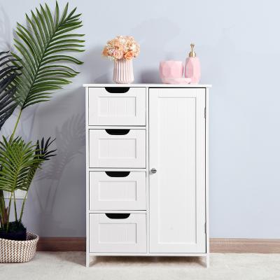 China Other Modern Simple Design Storage Drawer Wooden Multilayer Bathroom Cabinet for sale