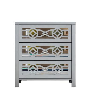 China Other Entryway Mudroom Furniture Multi-Mirror Pattern Design Drawer Storage Cabinet Shelf for sale