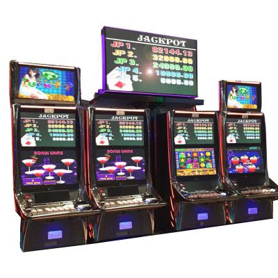 China Metal+Acrylic Lucky Fruit Gambling Slot Machine Taiwan Casino Board Jackpot Slot Machine Coin Slot Casino Equipment for sale